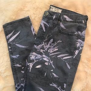 Free People Printed Jeans